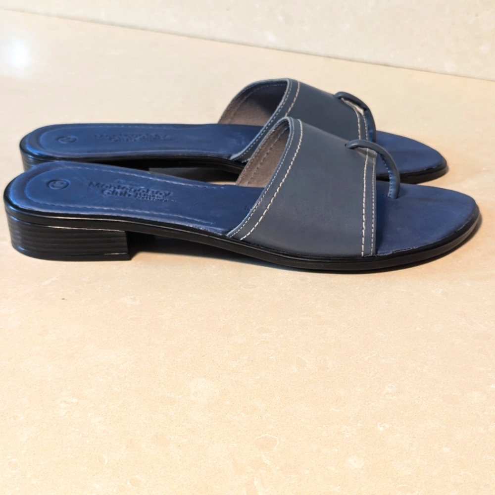 Montego Bay Club Navy Blue Mules
